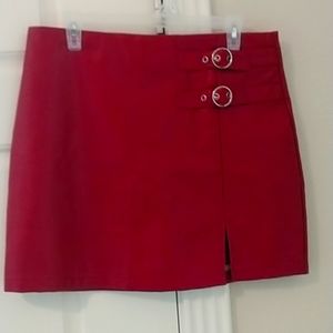 Red Ladies short skirt.